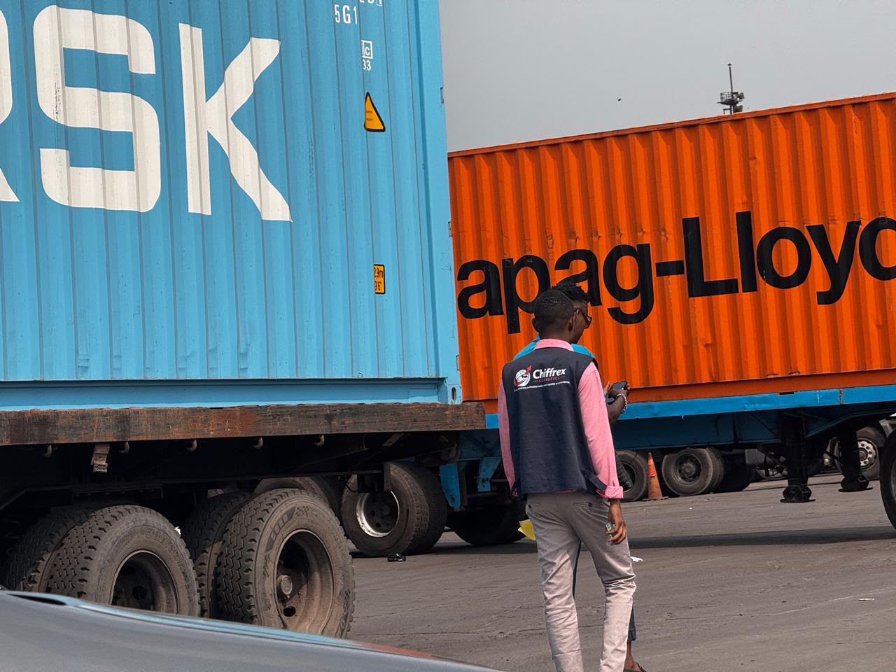 Agent Chiffrex Logistics au terminal à conteneurs